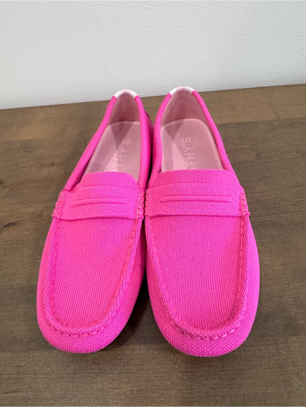 Women's Hot Pink Knit Slip-On Rothy Drivers